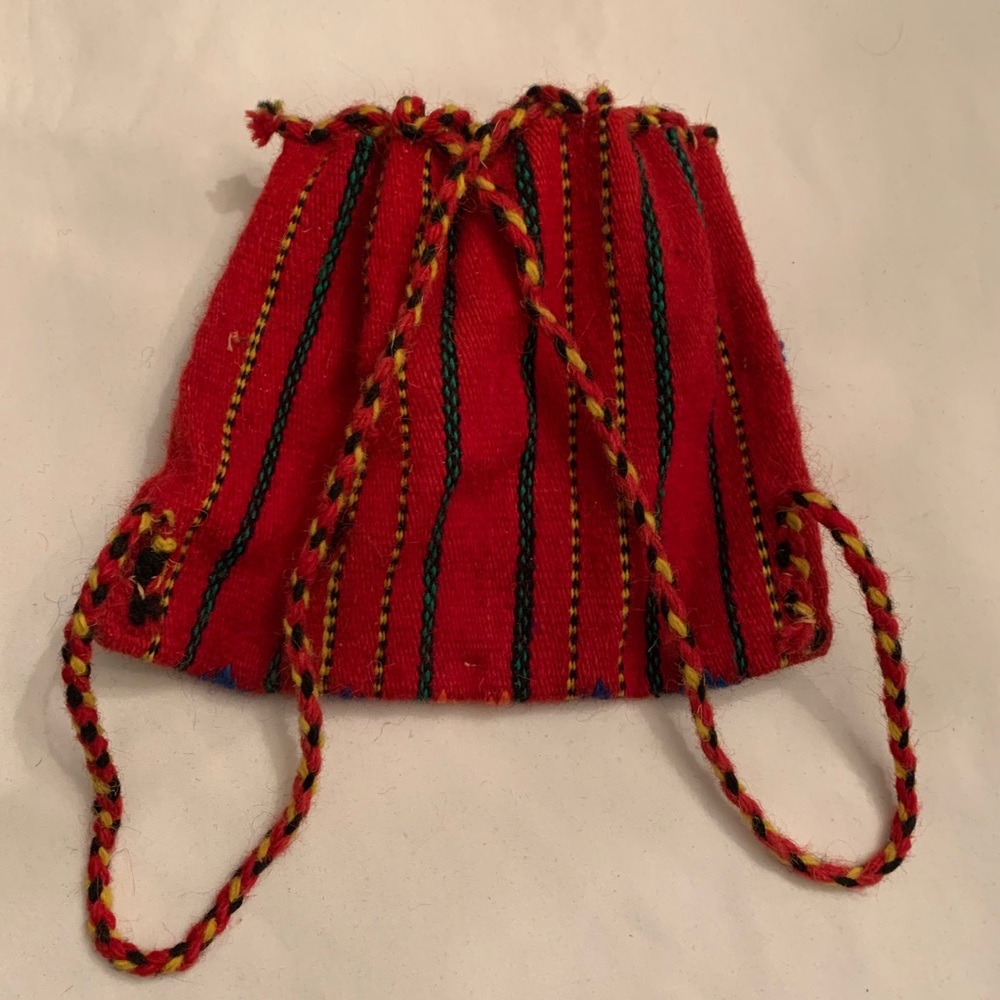 Handmade Multi-Color Wool Backpack - Picture 3 of 5